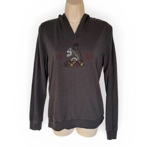 Levelwear Oakmont Country Club Hoodie Women’s Medium Gray Golf Logo Sweatshirt M